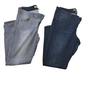 Women’s ankle Gray and Blue Jeans